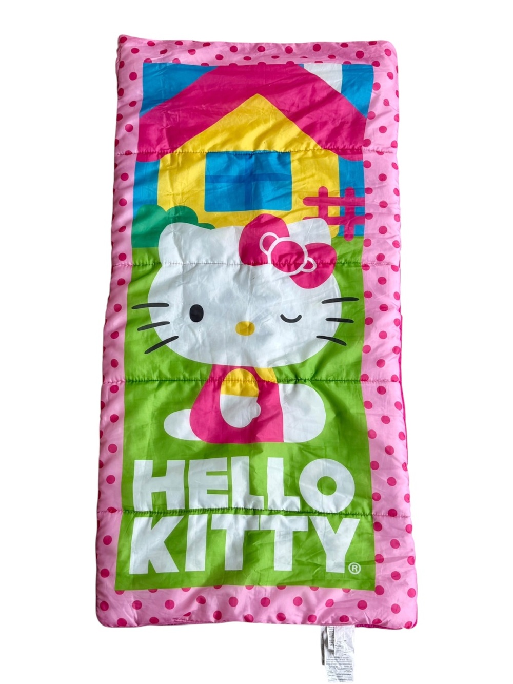VTG Sanrio Hello Kitty Polka Dot Kids Sleeping Bag